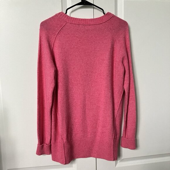 Zaket & Plover Sweater Womens S Pink Knit Merino Wool Cotton Oversized - Picture 4 of 6